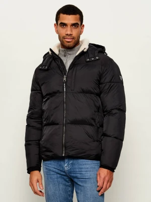 GUESS Kurtka Zenith | Regular Fit | shearling czarny