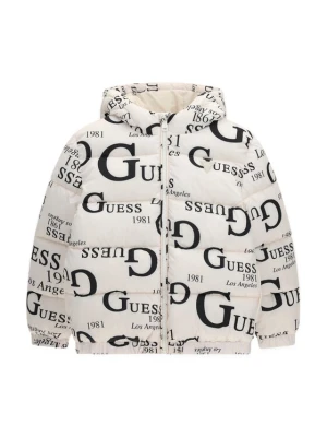Guess Kurtka zimowa H6BL05 W4160 Kremowy Oversize