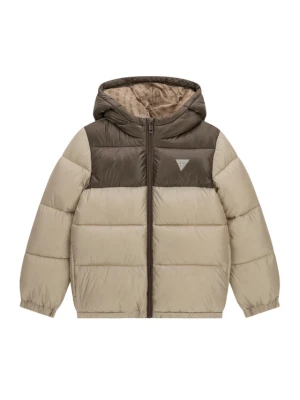 Guess Kurtka zimowa L6YL01 W2655 Beżowy Regular Fit