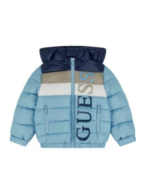 Guess Kurtka zimowa N5BL09 WEGY0 Niebieski Regular Fit