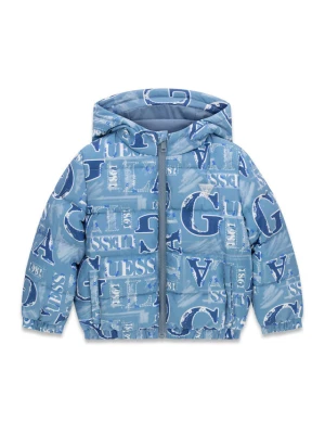 Guess Kurtka zimowa N6BL03 W4499 Niebieski jasny Regular Fit