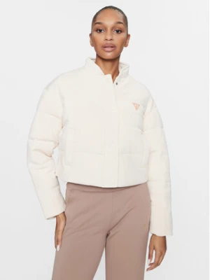 Guess Kurtka zimowa V3BL00 KBC00 Écru Regular Fit