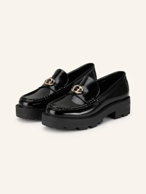 Guess Lakierowane Loafersy Yanika schwarz