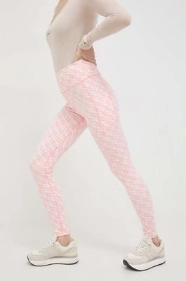 Guess legginsy damskie kolor różowy wzorzyste V4RB16 MC03W