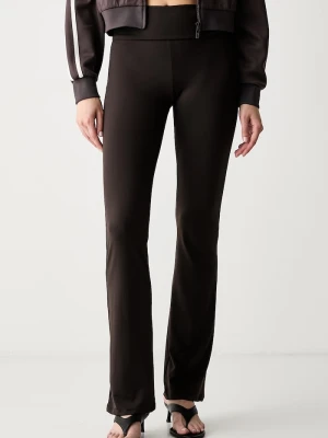 Guess legginsy damskie LOTUS brązowy