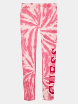 Guess Legginsy J3YB02 J1313 Różowy Slim Fit