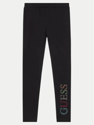 Guess Legginsy J4GB10 J1314 Czarny Regular Fit