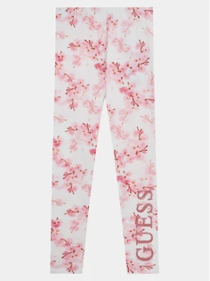 Guess Legginsy J4RB06 J1313 Różowy Slim Fit