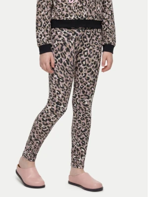 Guess Legginsy J6YB10 0K3931 Beżowy ciemny Slim Fit