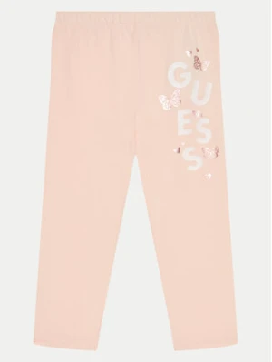 Guess Legginsy K5RB02 J1314 Koralowy Slim Fit