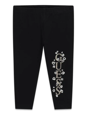 Guess Legginsy K6BB02 K5884 Czarny Regular Fit