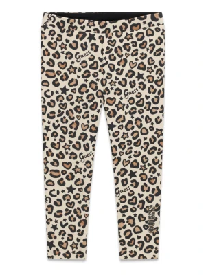 Guess Legginsy K6BB04 K5888 Beżowy Slim Fit