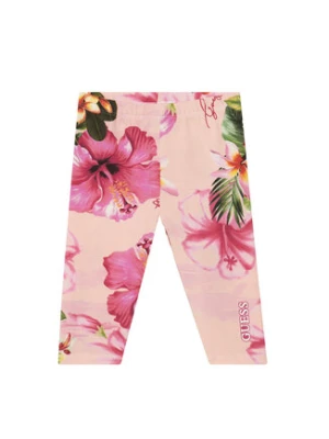 Guess Legginsy K6GB00 J1314 Różowy Slim Fit