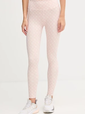 Guess legginsy PEONY damskie kolor różowy wzorzyste V5YB18 MC03W