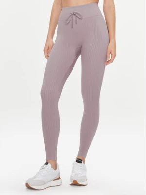 Guess Legginsy Rib-Seamless V4RB00 Z3CC0 Fioletowy Slim Fit