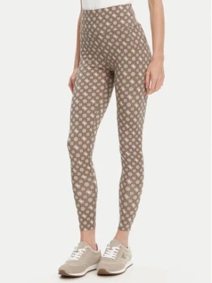 Guess Legginsy V5YB18 MC03W Brązowy Slim Fit
