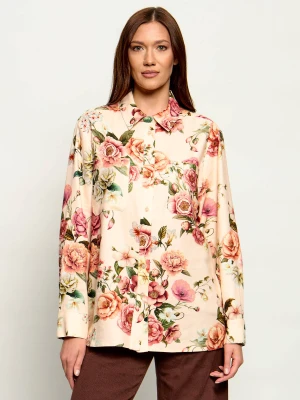 GUESS Lniana koszula CADIE | Oversize fit