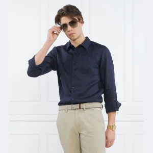 GUESS Lniana koszula LS ISLAND | Regular Fit