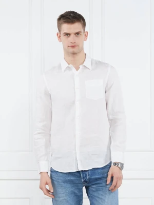 GUESS Lniana koszula LS ISLAND | Regular Fit