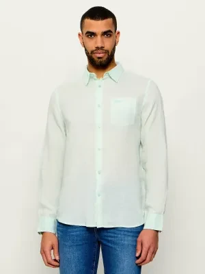 GUESS Lniana koszula | Regular Fit