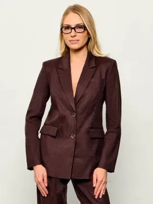 GUESS Lniana marynarka CARLA | Relaxed fit