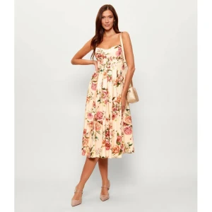 GUESS Lniana sukienka BRIA