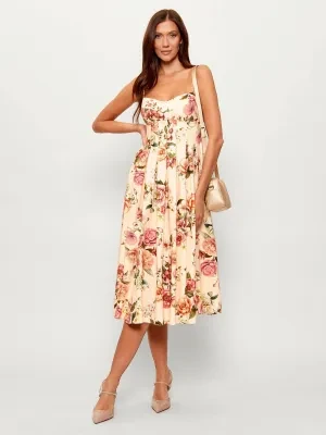 GUESS Lniana sukienka BRIA