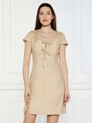 GUESS Lniana sukienka ISABEAU