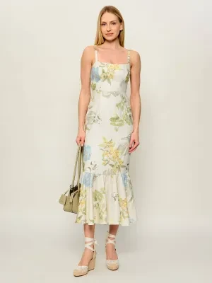 GUESS Lniana sukienka RORY