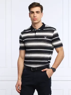 GUESS Lniane polo josu | Regular Fit