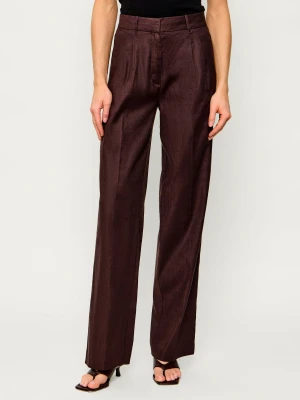 GUESS Lniane spodnie CARLA | Relaxed fit