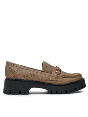 Guess Loafersy Almosty FLTALM FAL14 Brązowy