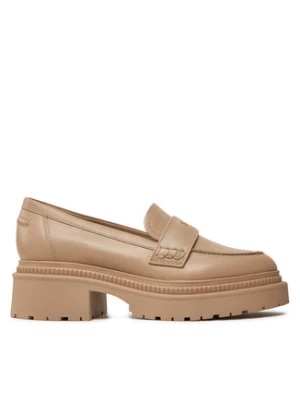 Guess Loafersy Finda FLTFIN LEA14 Beżowy