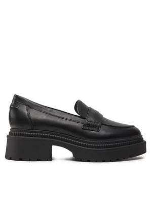 Guess Loafersy Finda FLTFIN LEA14 Czarny