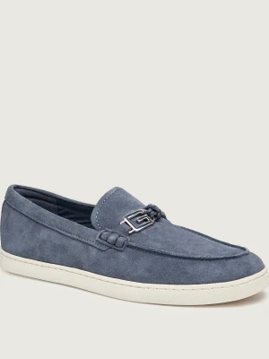 Guess Loafersy HEAWS | zamsz niebieski