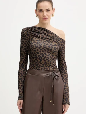 Guess longsleeve ANITA damski kolor brązowy W5BP08 K1492