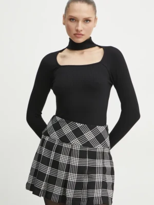 Zdjęcie produktu Guess longsleeve damski kolor czarny z półgolfem W5RP29 KCMK0