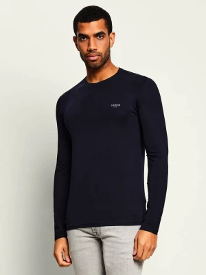 GUESS Longsleeve | Extra slim fit granatowy