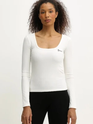 Guess longsleeve FABIA kolor beżowy V5BP03 K1932