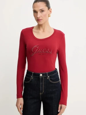 Guess longsleeve kolor czerwony W5YI26 J1314