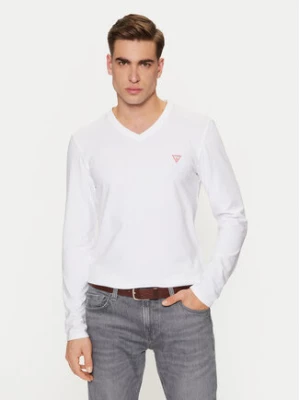 Guess Longsleeve M2YI08 J1314 Biały Slim Fit