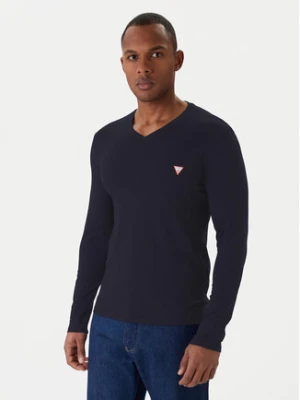 Guess Longsleeve M2YI08 J1314 Granatowy Slim Fit
