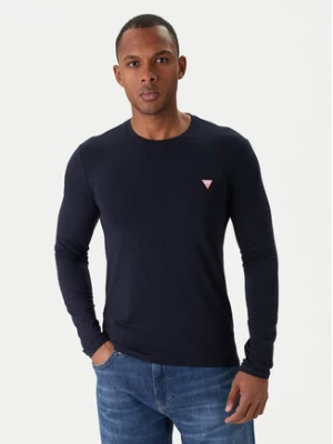 Guess Longsleeve M2YI28 J1314 Granatowy Slim Fit