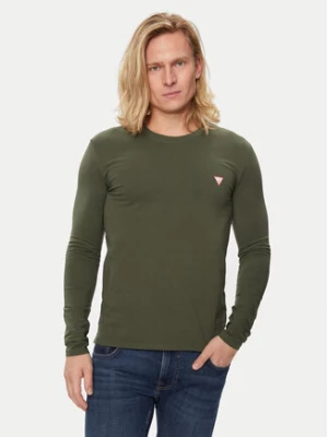 Guess Longsleeve M2YI28 J1314 Zielony Slim Fit