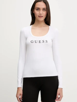 Guess longsleeve NEW CARRIE kolor biały O5RI00 KBBU1