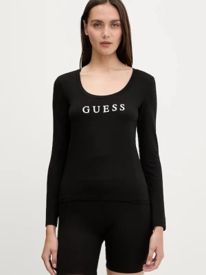 Guess longsleeve NEW CARRIE kolor czarny O5RI00 KBBU1