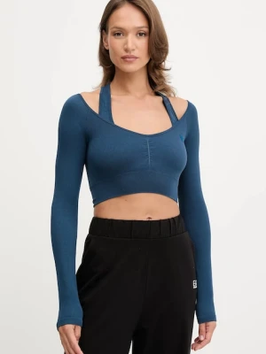 Guess longsleeve PEONY damskie kolor niebieski V5YP06 Z3OA0