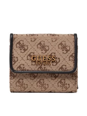 Guess Mały Portfel Damski Aviana Slg Card & Coin Purse SWJB84 14440 Brązowy