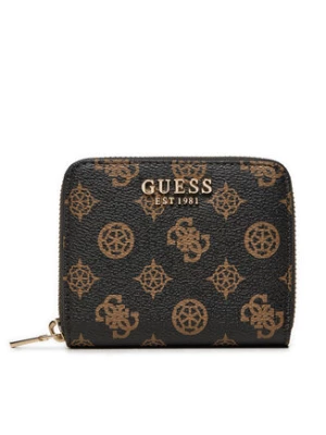 Guess Mały Portfel Damski Laurel Slg Large Zip SWPG85 00137 Brązowy