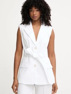 Guess marynarka jednorzędowa damska z lnem CARLA